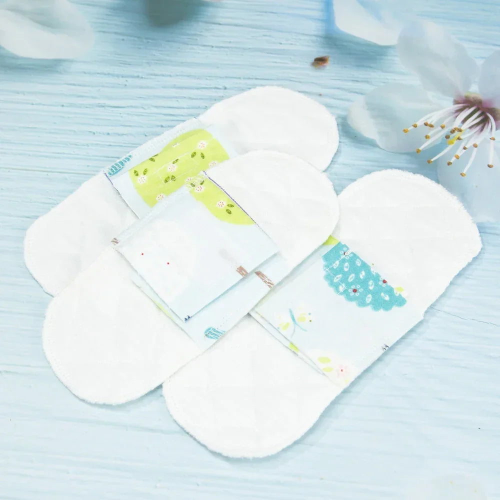 Serviettes hygiéniques réutilisables menstruels imperméables 100 % coton,
