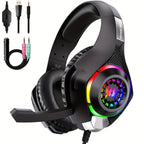 Casque de jeu adapté pour PC, PS4, PS5 avec microphone