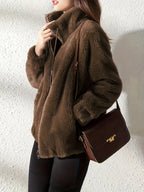 Manteau Teddy à cordon