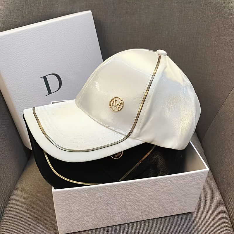 Casquette de baseball en laine d'agneau pour femmes