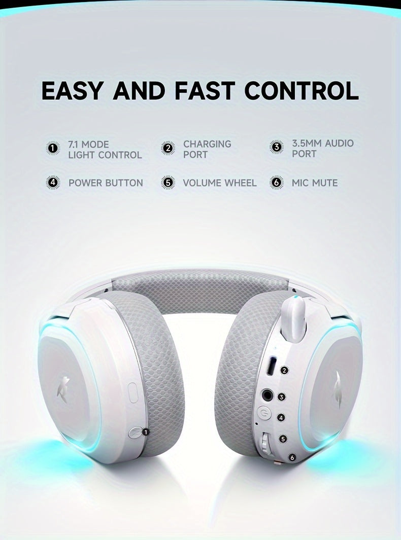 Casque de jeu sans fil Picun G2,