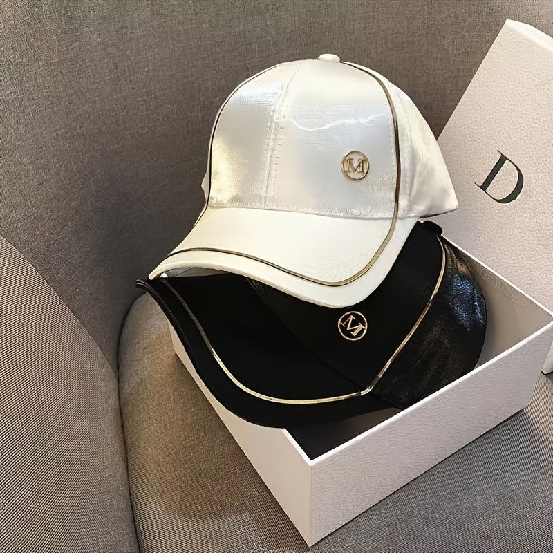 Casquette de baseball en laine d'agneau pour femmes