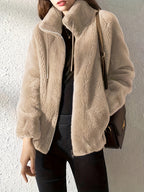 Manteau Teddy à cordon
