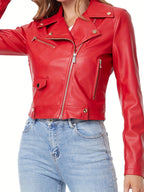 Veste en cuir synthétique