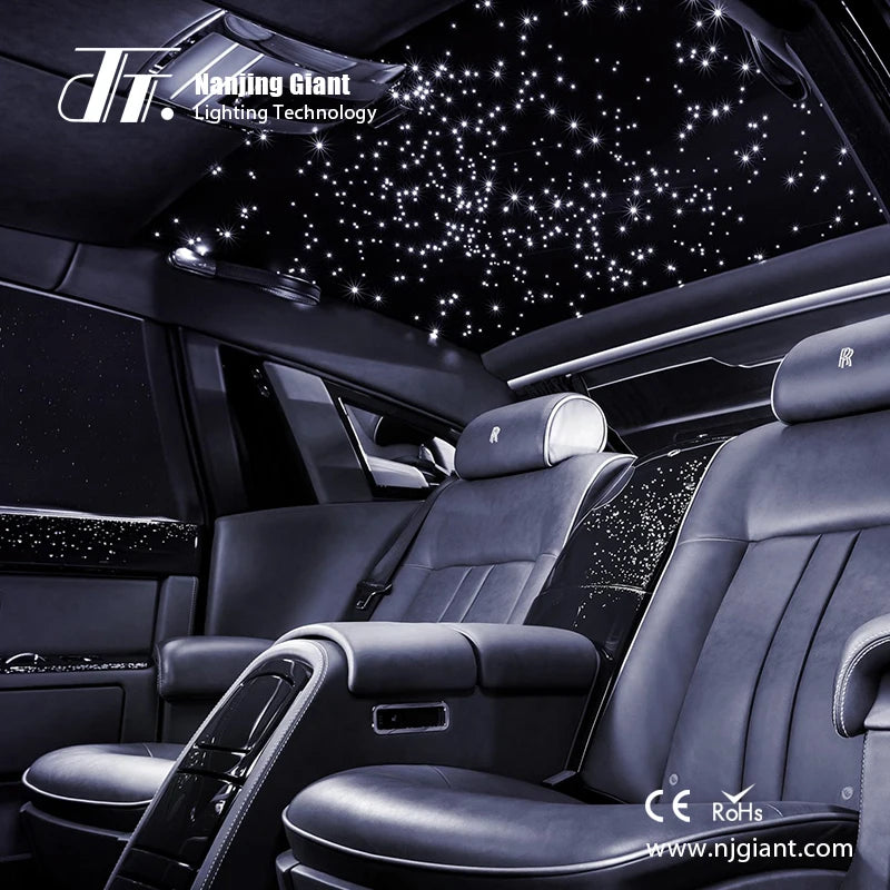 Décoration lumière  fibre optique, toit étoilé