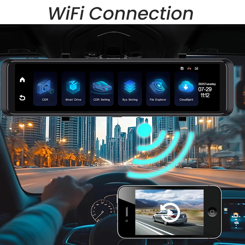 Caméra de tableau de bord 4G 4K