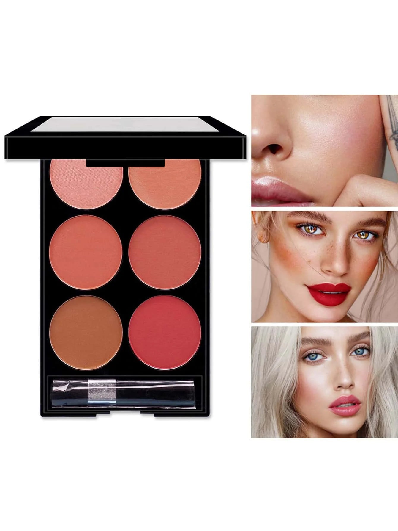 Blush et contouring  maquillage en poudre mate nacrée