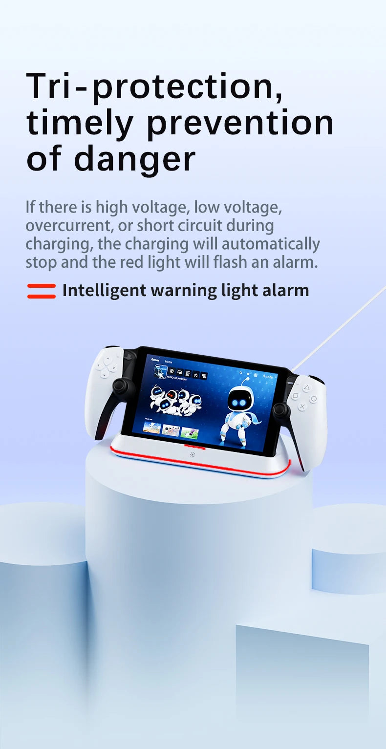 Station de recharge HONCAM pour PlayStation Portal 7