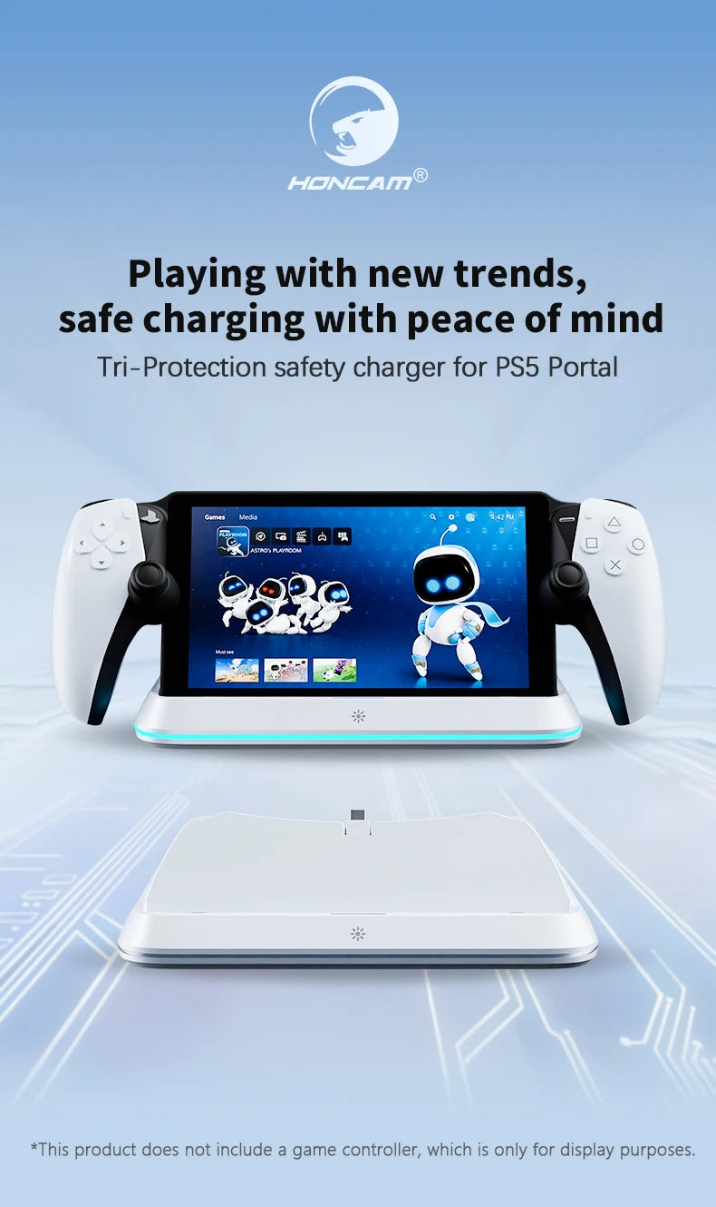 Station de recharge HONCAM pour PlayStation Portal 7