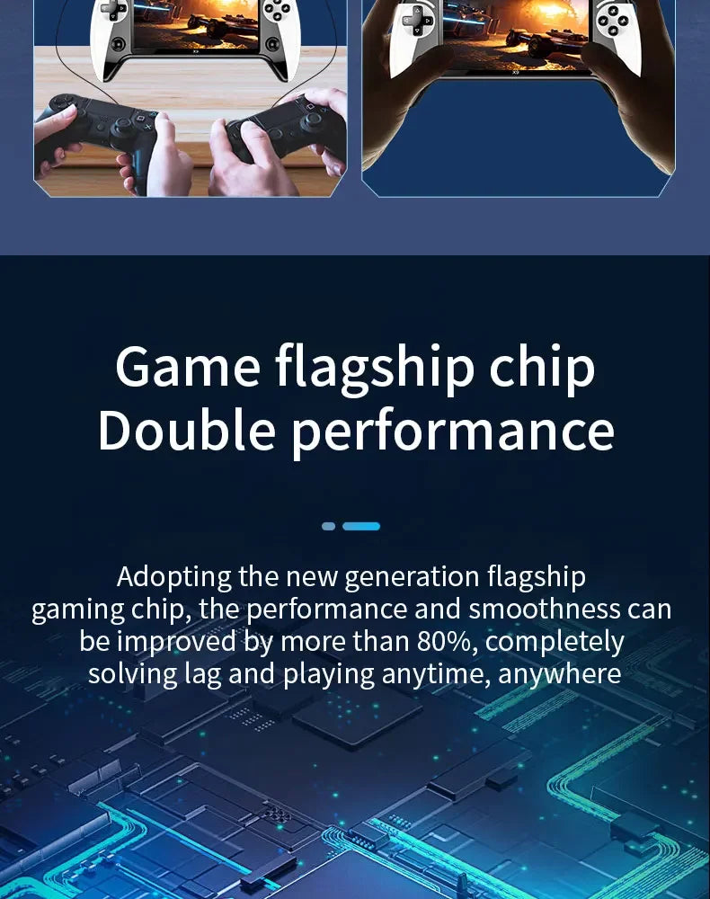 Console de jeux vidéo portable X9 Retro, écran IPS 5,5 pouces