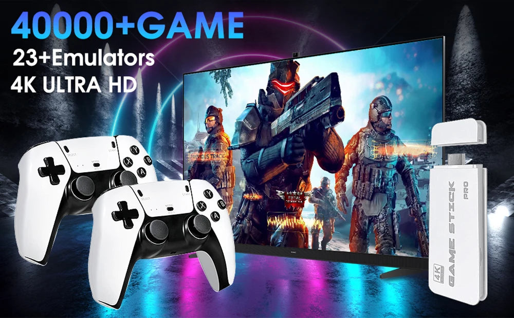 Console de jeux vidéo M15 64 Go avec 3/40000 jeux intégré