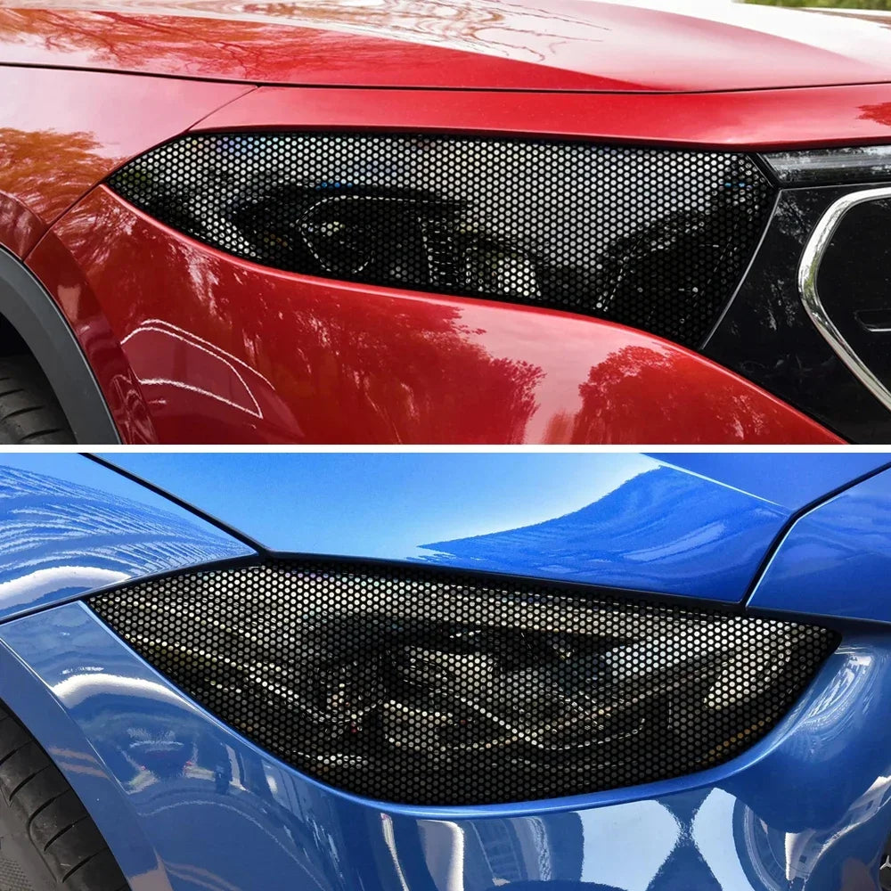 Autocollant pour phare de voiture en vinyle perforé, étanche, anti-rayures