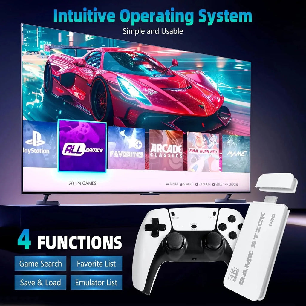 Console de jeux vidéo M15 4K TV Game Stick