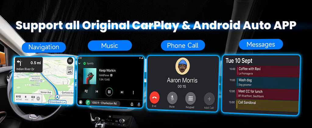 Adaptateur Car Play filaire  sans fil 2-en-1