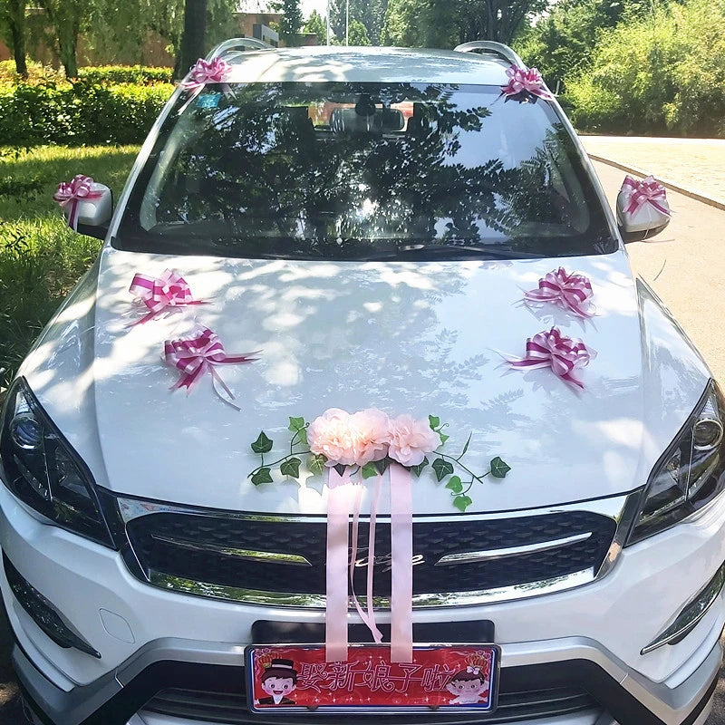 Décoration de voiture de mariage