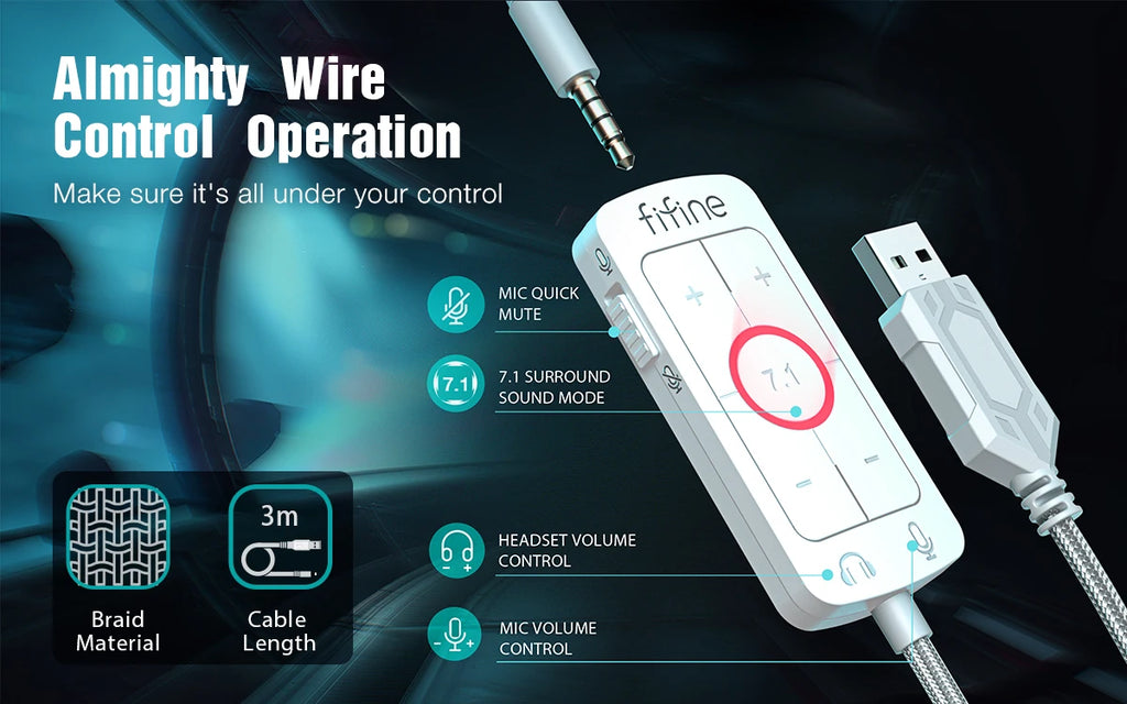Casque de jeu USB FIFINE