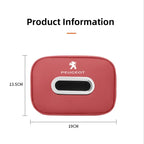 Boîte à mouchoirs en cuir