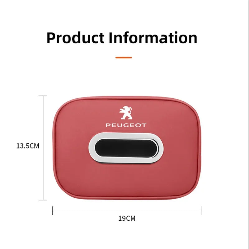 Boîte à mouchoirs en cuir