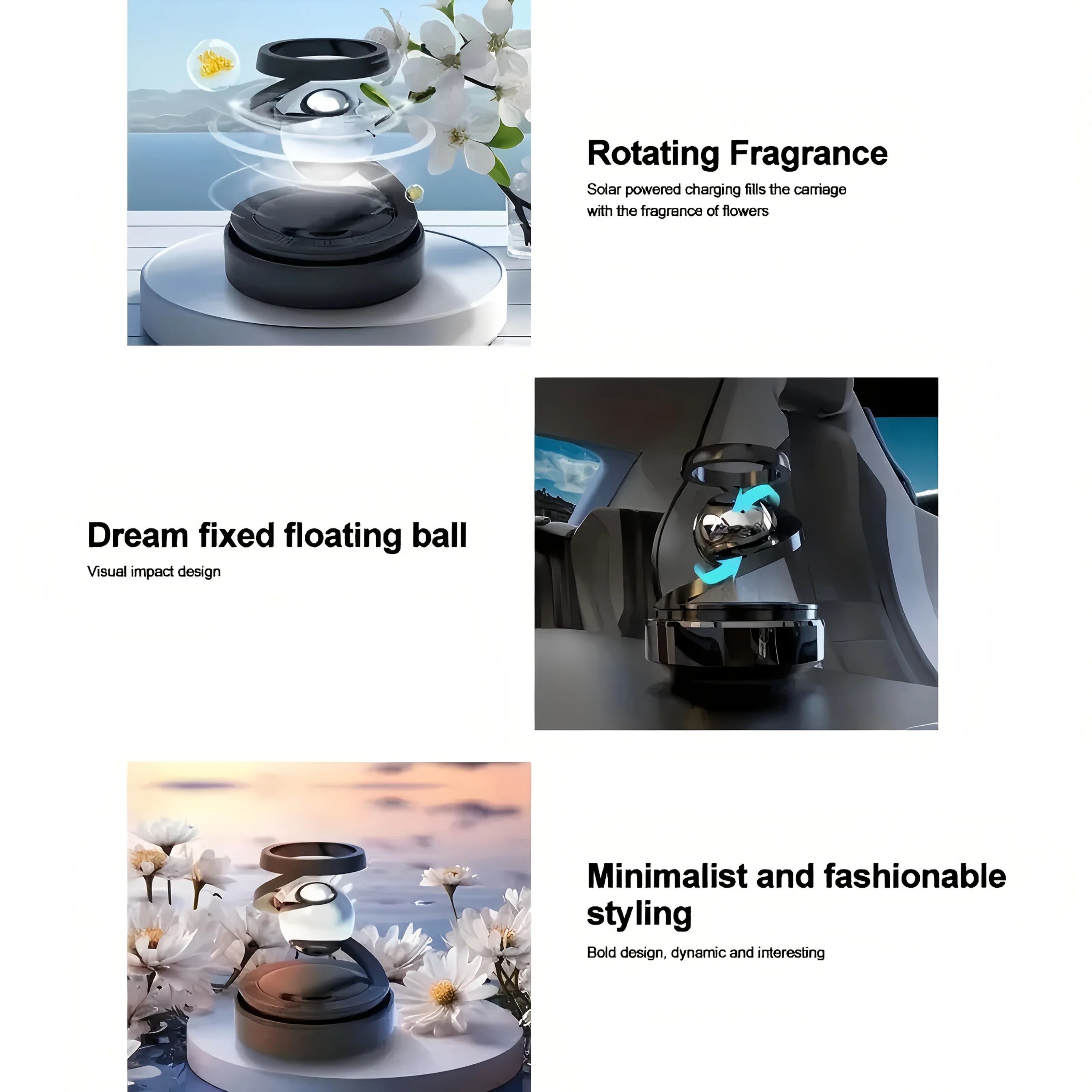 Diffuseur de parfum de voiture solaire Ciel Étoilé –