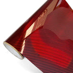 Autocollants en fibre de carbone arc-en-ciel laser