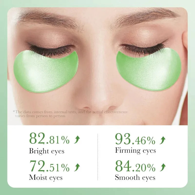60 pcs Masque l'Aloe Vera et au Collagène Anti-cernes Anti-poches Hydratant Anti-rides