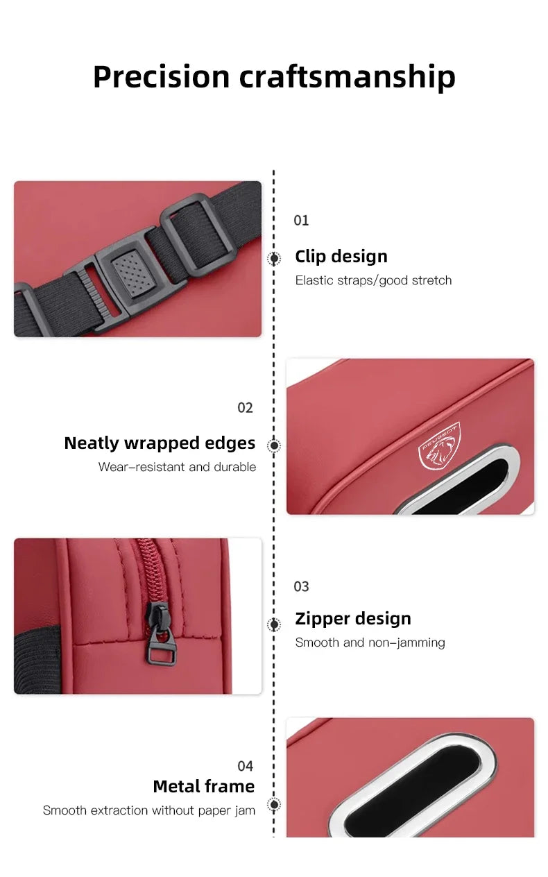 Boîte à mouchoirs en cuir