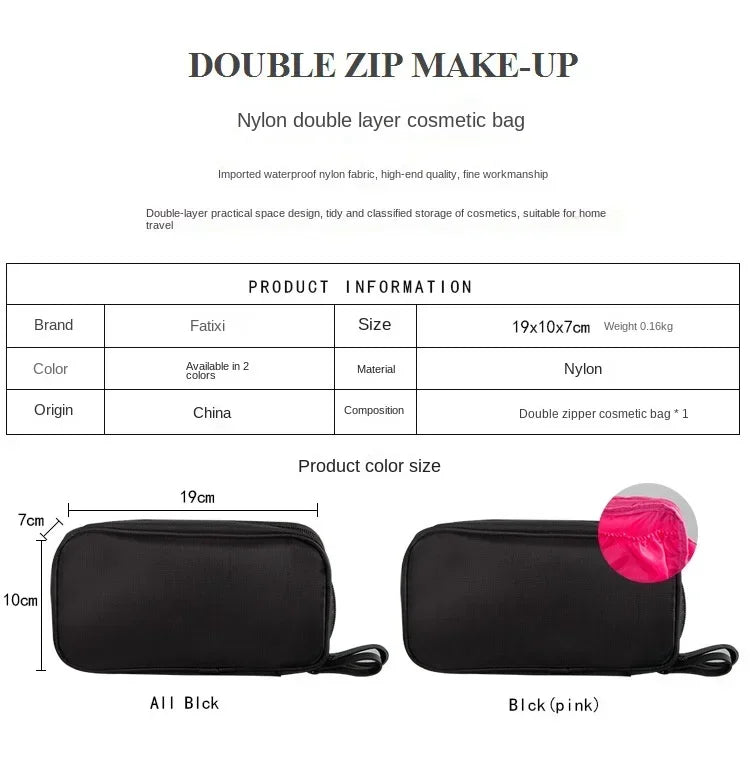 Petit sac de maquillage noir