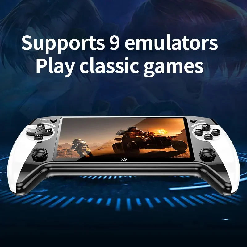 Console de jeux vidéo portable X9 Retro, écran IPS 5,5 pouces