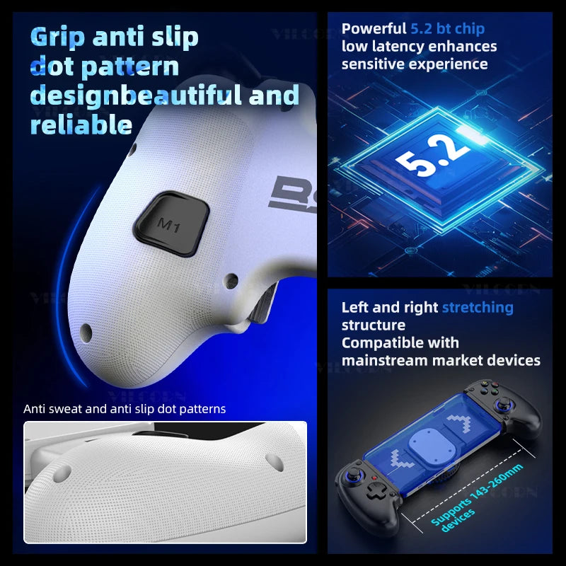 Manette de jeu mobile D10/D10S pour tablette sans fil