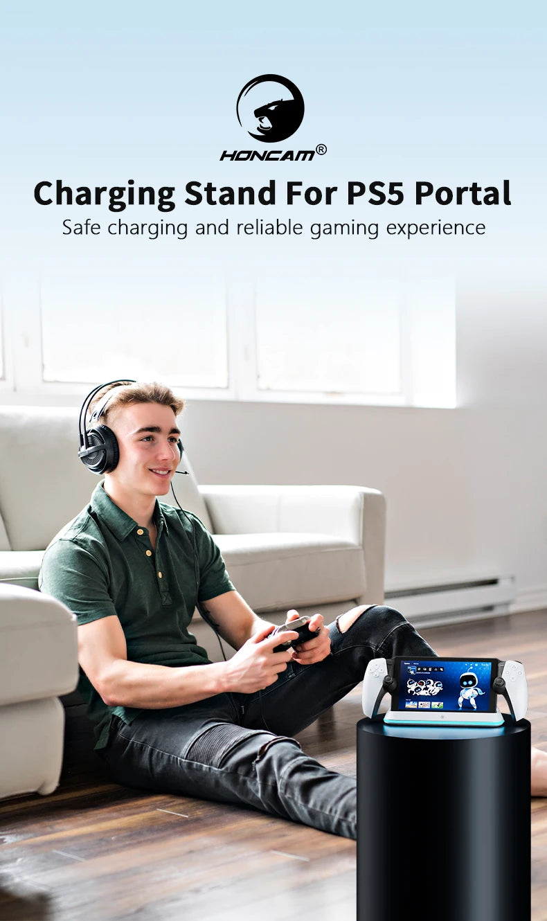 Station de recharge HONCAM pour PlayStation Portal 7