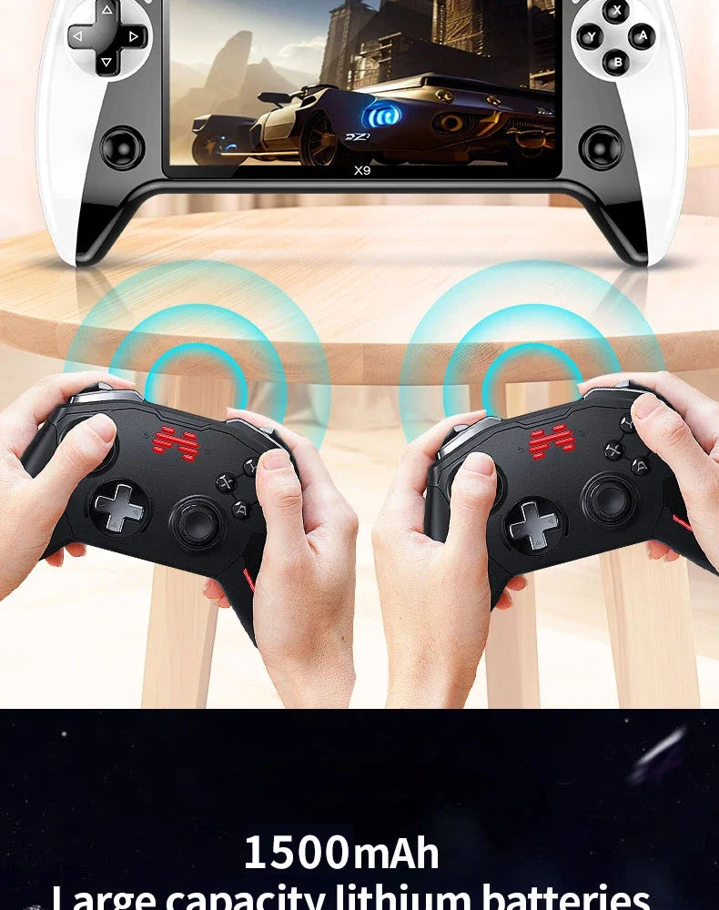 Console de jeux vidéo portable X9 Retro, écran IPS 5,5 pouces