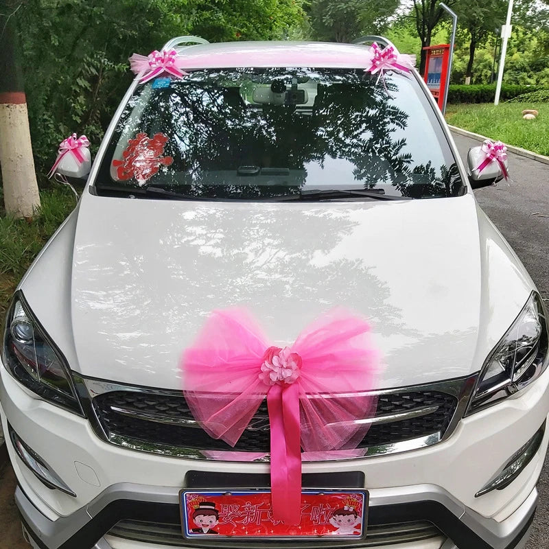 Décoration de voiture de mariage