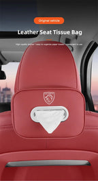 Boîte à mouchoirs en cuir