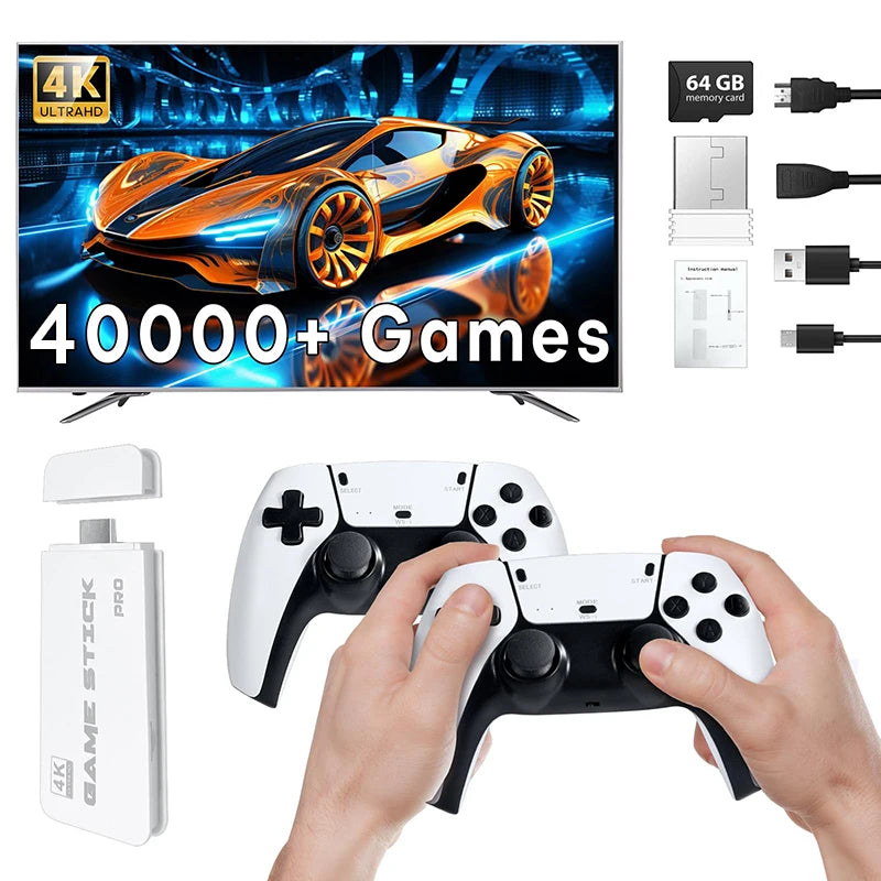 Console de jeux vidéo M15 64 Go avec 3/40000 jeux intégré