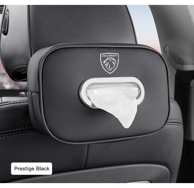 Boîte à mouchoirs en cuir