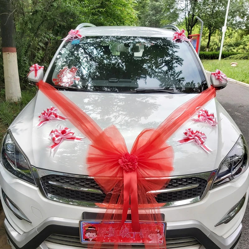 Décoration de voiture de mariage