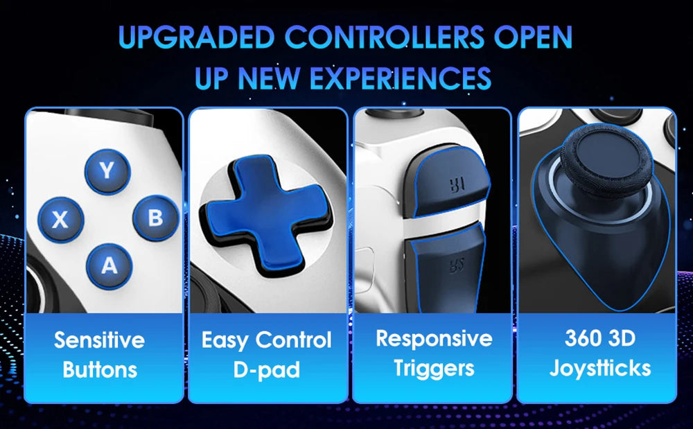 Console de jeux vidéo M15 64 Go avec 3/40000 jeux intégré