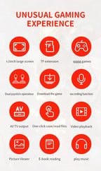 Console de jeu portable X7 4,3 pouces