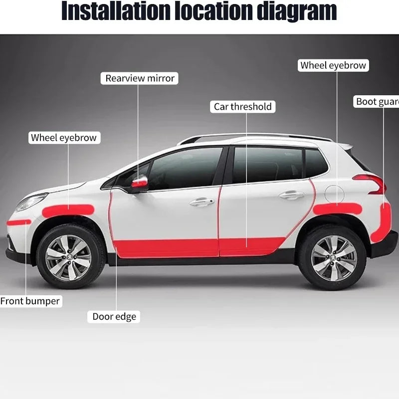Autocollant de voiture en fibre de carbone 3D