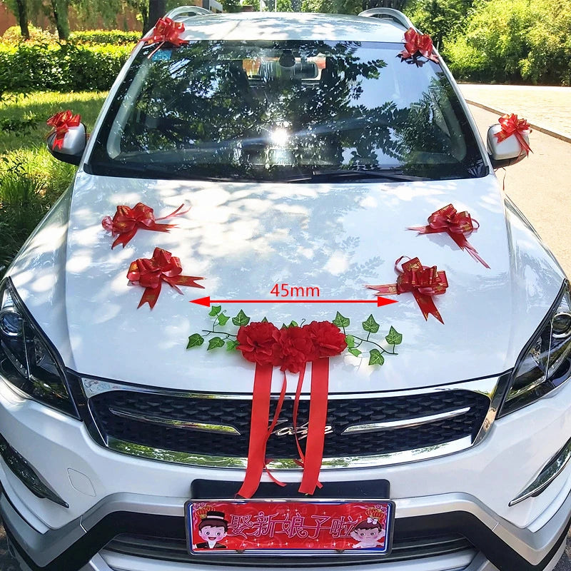 Décoration de voiture de mariage