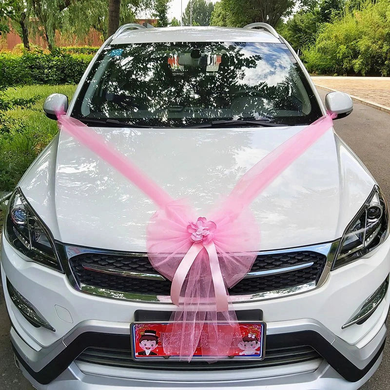 Décoration de voiture de mariage