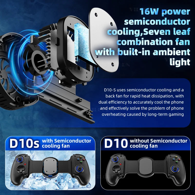 Manette de jeu mobile D10/D10S pour tablette sans fil