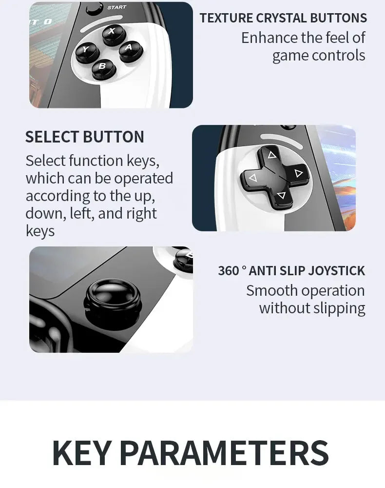 Console de jeux vidéo portable X9 Retro, écran IPS 5,5 pouces