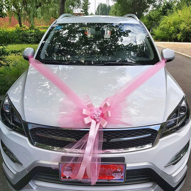 Décoration de voiture de mariage