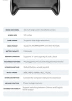 Console de jeux vidéo portable X9 Retro, écran IPS 5,5 pouces