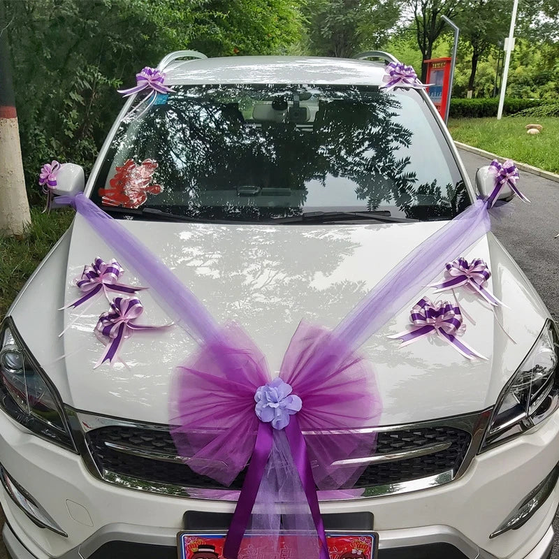 Décoration de voiture de mariage
