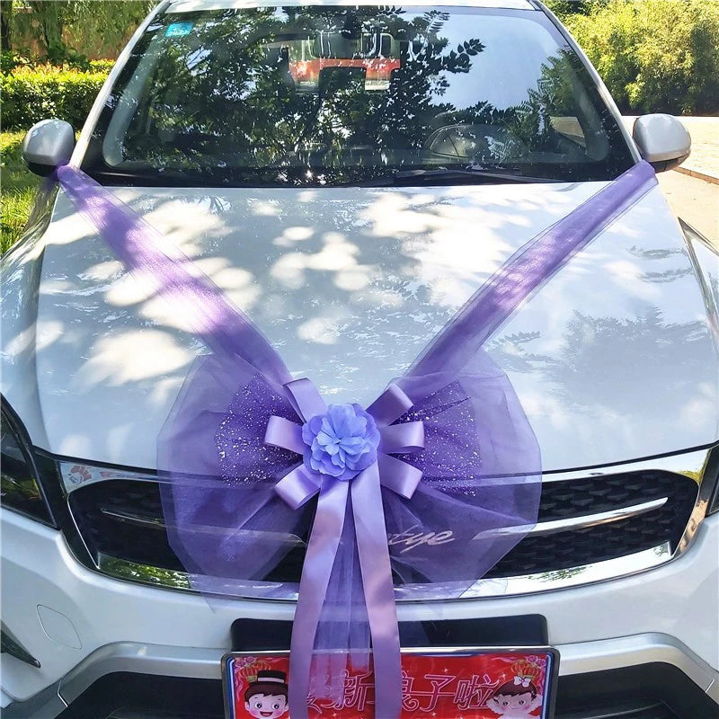 Décoration de voiture de mariage