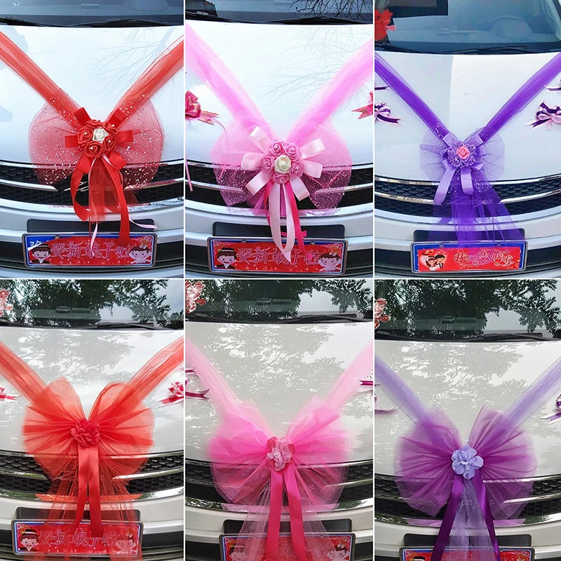 Décoration de voiture de mariage