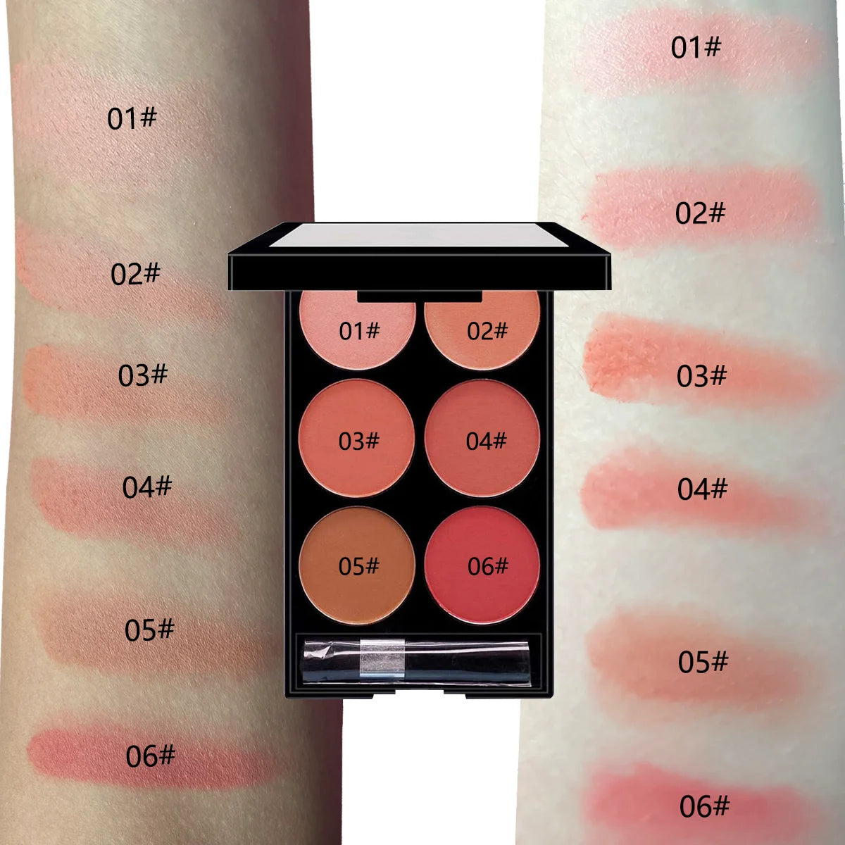 Blush et contouring  maquillage en poudre mate nacrée