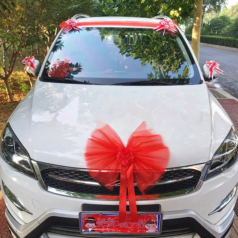 Décoration de voiture de mariage
